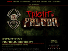 Tablet Screenshot of frightinfalcon.com